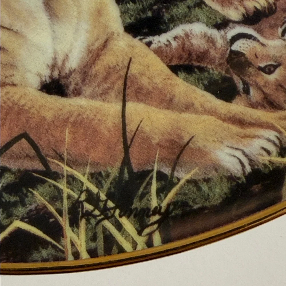Vintage.FLEETWOOD Collection. Endangered Kingdom. PRIDE OF SAVANNA. Plate A 1710